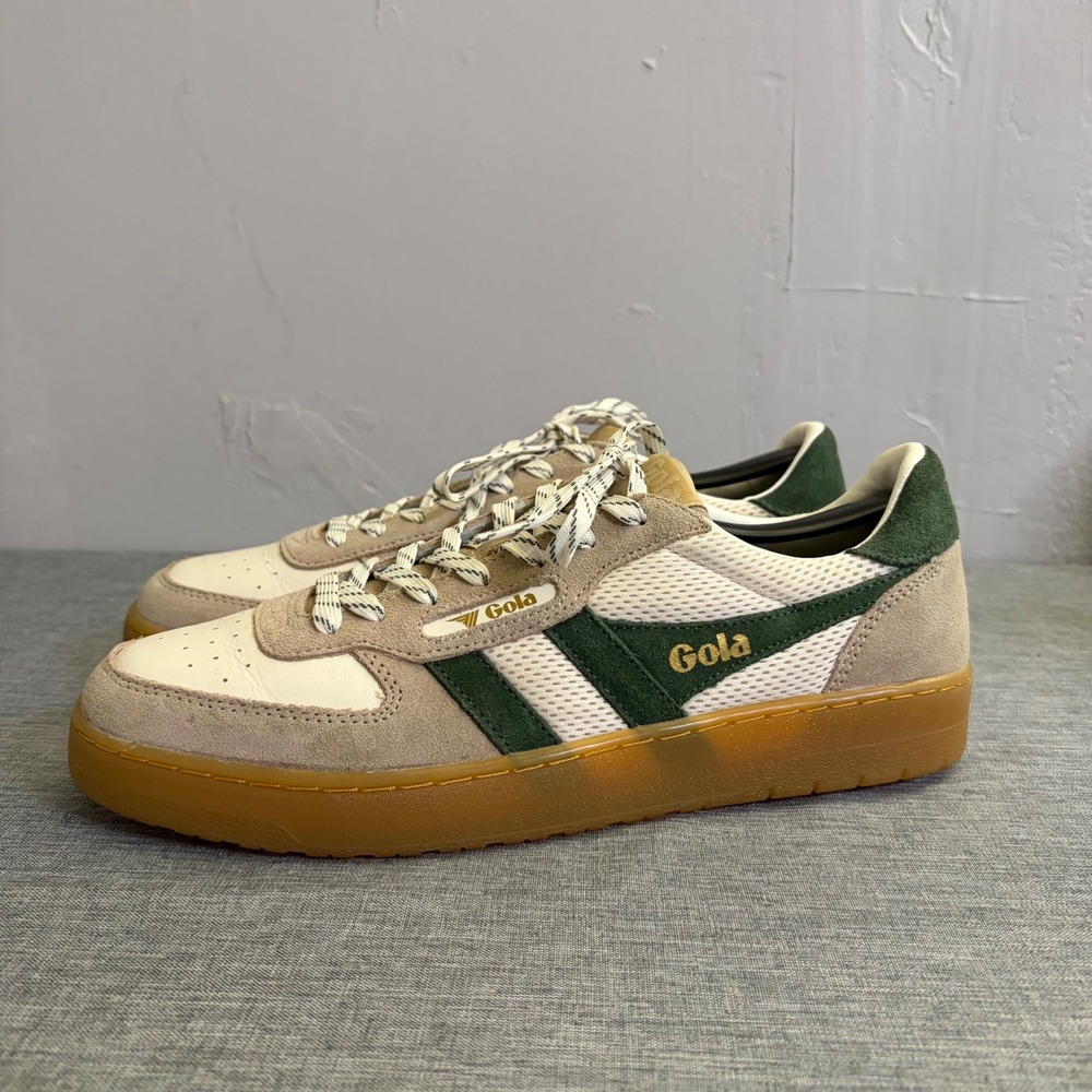 Gola Sneakers Mens 10 Off White Hawk '83 Retro Court Suede Gum Sole CLB772